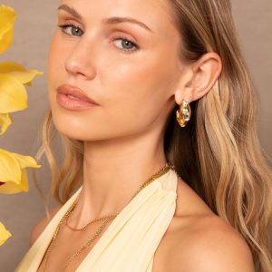 Gardenia Hoops
