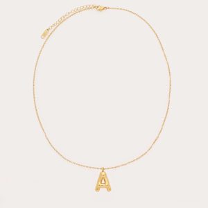 Bubble Initial Necklace
