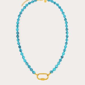 Beaded Carabiner Necklace