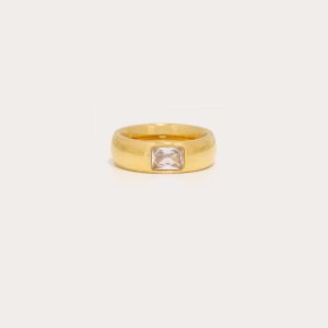 Puffed Stone Ring
