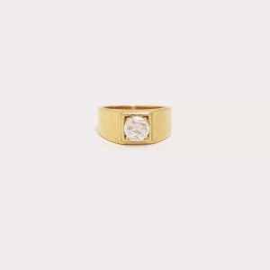 Round Stone Statement Ring