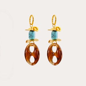 Acrylic Link Earrings