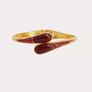 Thin Livorno Stone Wrap Cuff